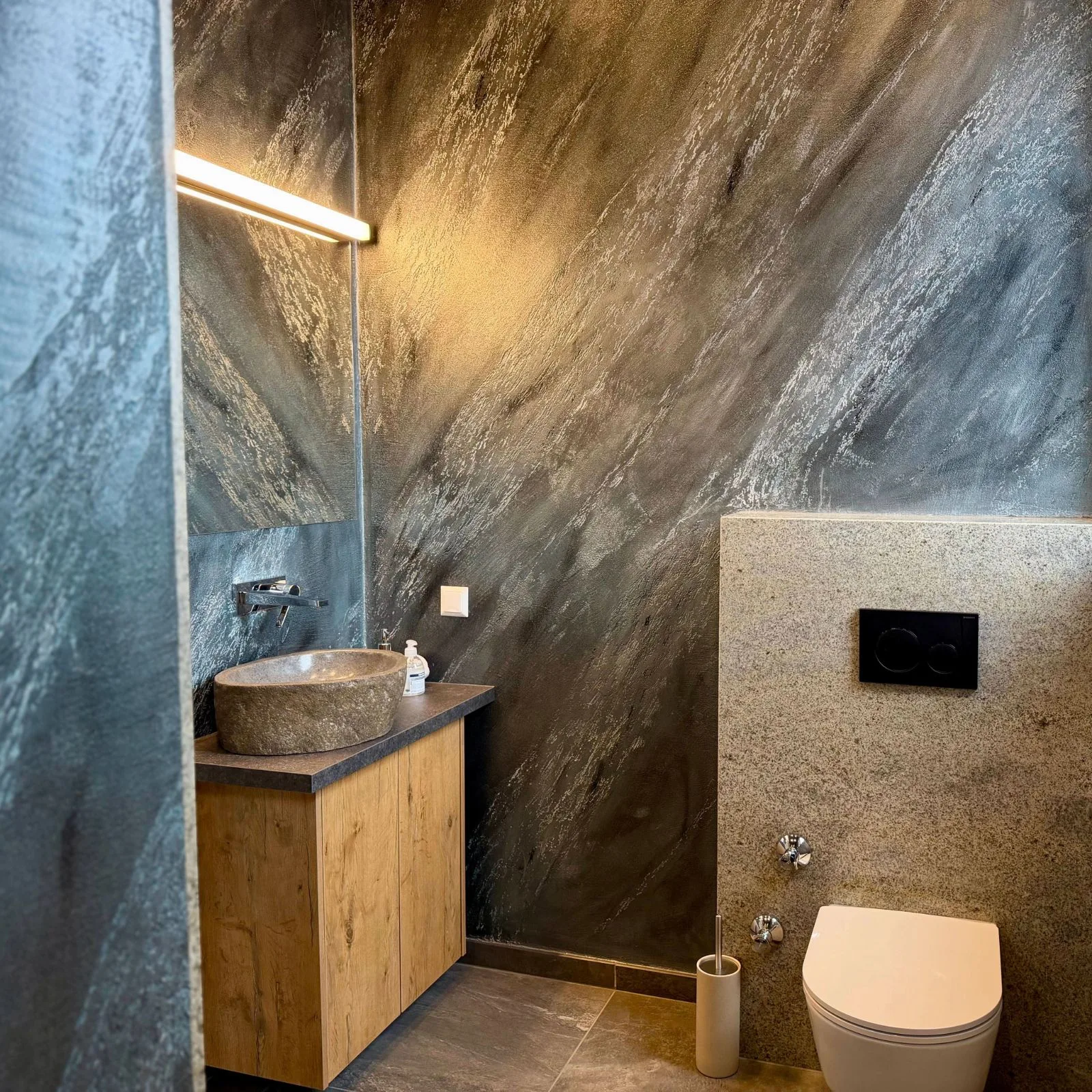 Badezimmer steinoptik